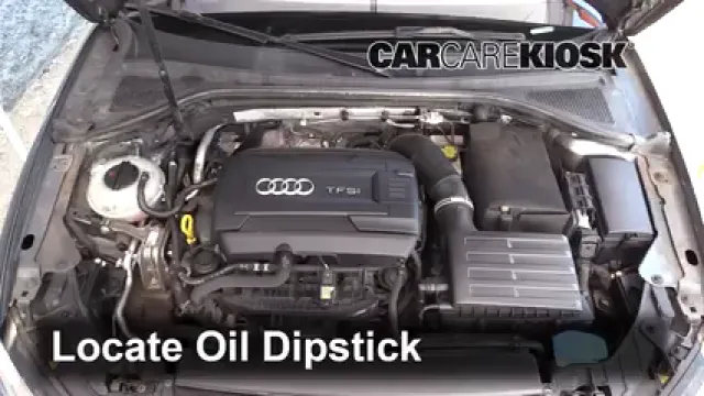 2015 Audi A3 Quattro Premium 2.0L 4 Cyl. Turbo Convertible Huile Vérifier le niveau de l'huile